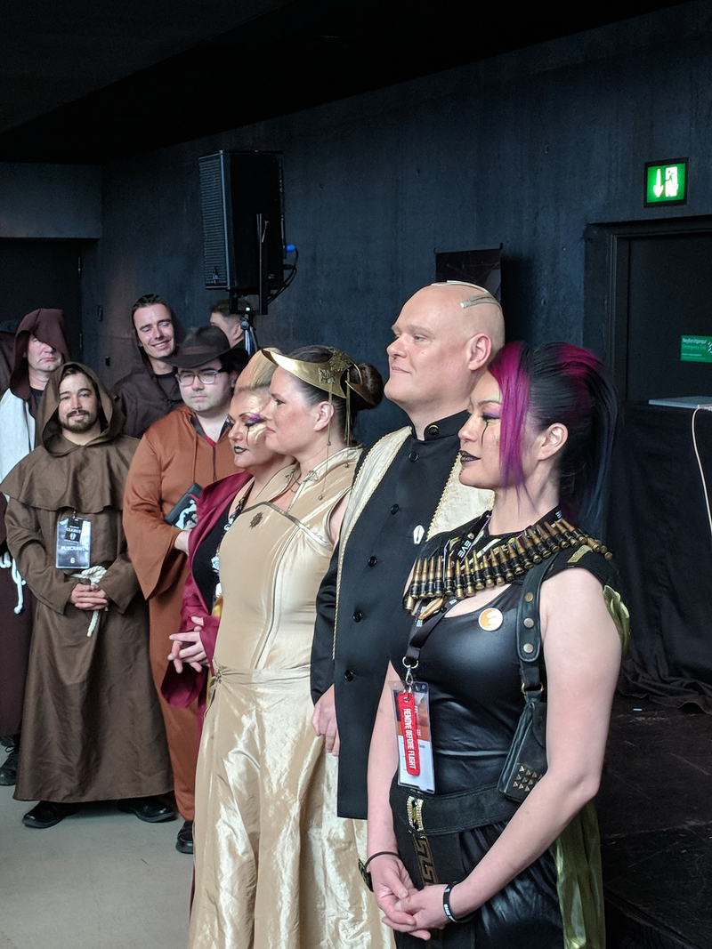 The wedding party.